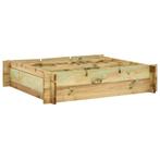 vidaXL Plantenbak verhoogd 90x90x20 cm geïmpregneerd hout, Tuin en Terras, Bloembakken en Plantenbakken, Minder dan 30 cm, Verzenden