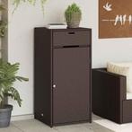 vidaXL Tuinkast 55x55x111 cm poly rattan bruin, Verzenden, Nieuw