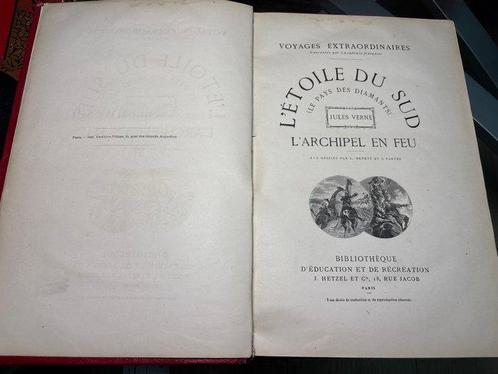 Jules Verne - L’étoile du Sud / L’archipel en Feu - 1890, Antiek en Kunst, Antiek | Boeken en Bijbels