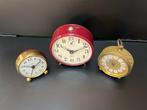 Tafel/bureauklokken (3) - Japy, Bayard, Goldbuhl - Messing,, Antiek en Kunst, Antiek | Klokken