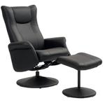 TRUUSK Relaxstoel Met Kruk 360° Draaibare TV-stoel Met Ligfu, Verzenden, Nieuw