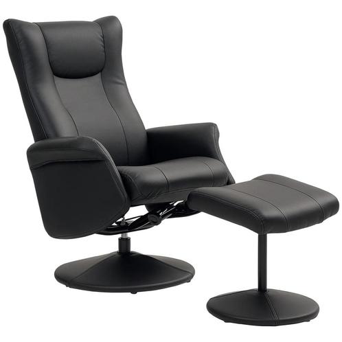 TRUUSK Relaxstoel Met Kruk 360° Draaibare TV-stoel Met Ligfu, Huis en Inrichting, Fauteuils, Nieuw, Verzenden