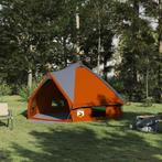 vidaXL Teepee Tent met dak Grijs en Oranje 490 x 410 x 210, Caravans en Kamperen, Tenten, Verzenden, Nieuw
