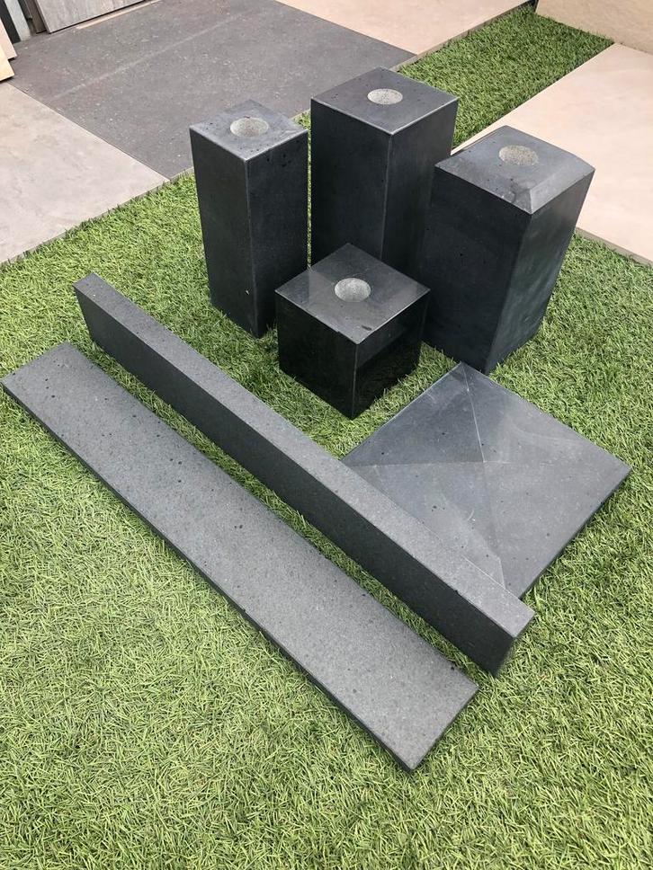 poeren muurafdekkers vijverranden paalmutsen kleurvast, Doe-het-zelf en Verbouw, Metselstenen, Natuurstenen, Nieuw