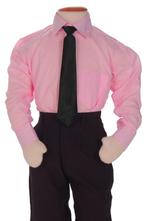 Kinderoverhemd lange mouw roze-182/188 NIEUW, Ophalen of Verzenden, Nieuw, S.Y.W, Jongen
