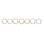 Tricolor gouden ring set (witgoud, roségoud, golvende ring), Sieraden, Tassen en Uiterlijk, Ringen, Gebruikt, Overige kleuren