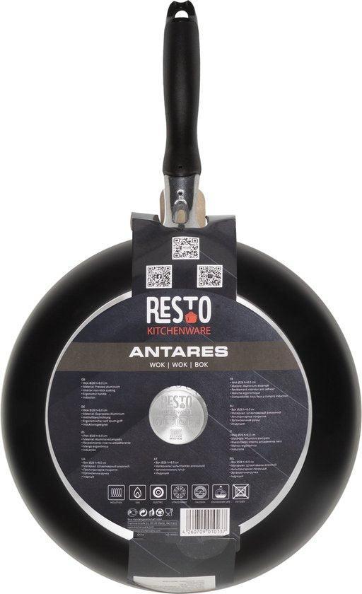 2dekans | Resto Antares Wokpan Ø28 cm – Antiaanbaklaag –, Huis en Inrichting, Keuken | Potten en Pannen, Nieuw, Ophalen of Verzenden