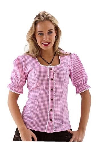 is meer dan Dalset Birma ≥ Trachten blouse roze en wit OP=OP (Feestkleding dames) — Carnavalskleding  en Feestkleding — Marktplaats