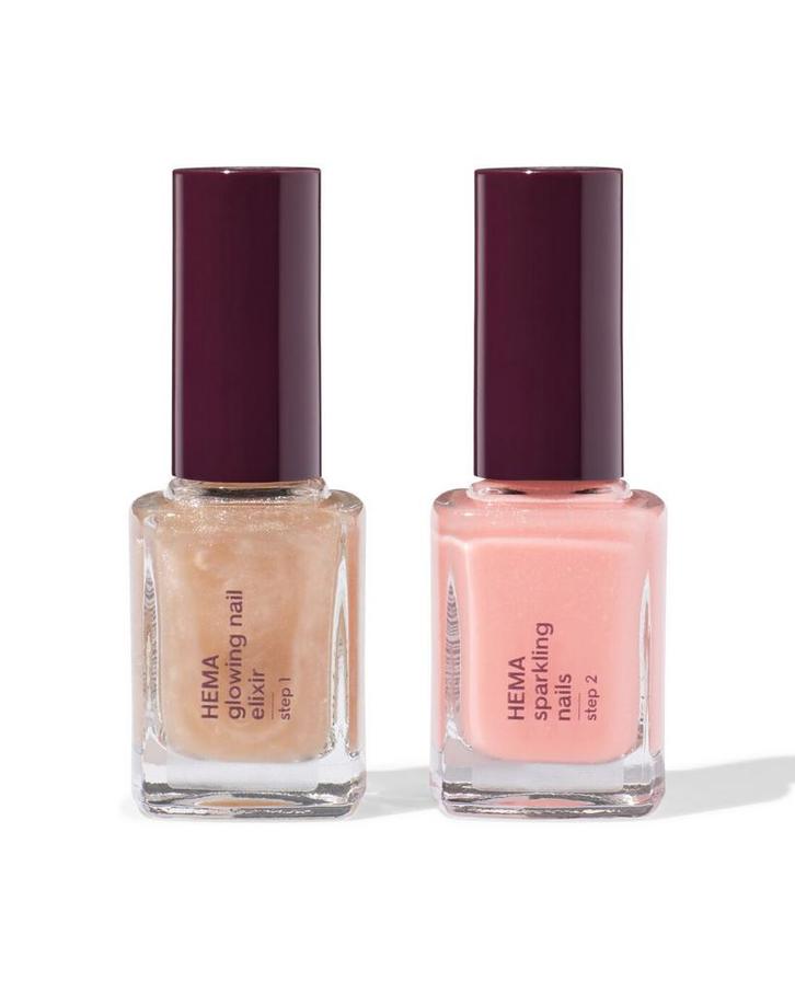 051 Nagelset glow 2-delig, Sieraden, Tassen en Uiterlijk, Uiterlijk | Cosmetica en Make-up, Nieuw, Verzenden