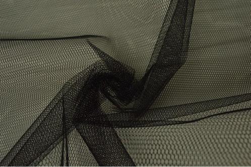 50 meter tule stof - Zwart - 150cm breed, Hobby en Vrije tijd, Stoffen en Lappen, 120 cm of meer, 200 cm of meer, Zwart, Nieuw