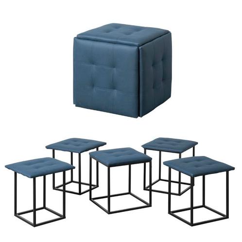 Brulo 5 in 1 poef stoel kruk voetenbank  5 stoelen Ottoman, Huis en Inrichting, Banken | Voetenbanken en Poefen, Minder dan 50 cm