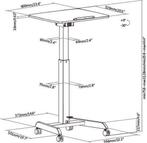 Tweedekans | VDD Gaming - Laptop Tafel - Wit, Huis en Inrichting, Bureaus, Ophalen of Verzenden, Zo goed als nieuw