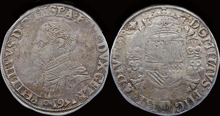 Netherlands Hertogdom Gelre Filips Ii filipsdaalder 1561..., Postzegels en Munten, Munten | Europa | Niet-Euromunten, Verzenden