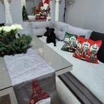 Ruhhy Kerstkussenhoes 45x45 cm - Luxe Pluche met Notenkra..., Diversen, Kerst, Ophalen of Verzenden, Nieuw