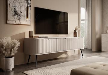 Meubella | TV-Meubel beige 168x39x56 | 3 deuren beschikbaar voor biedingen