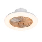 Plafondventilator hout incl. LED met afstandsbediening -, Nieuw, Overige materialen, Design