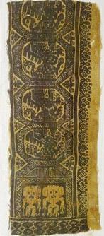 Oud-Egyptisch Koptisch textielfragment - 5e/7e eeuw n.Chr. -