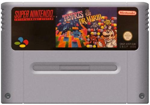 Tetris & Dr. Mario (Cart Only), Spelcomputers en Games, Games | Nintendo Super NES, Verzenden