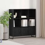 vidaXL Boekenkast 2 pcs Zwart Eiken 99,5 x 30 x 108,5 cm, Huis en Inrichting, Kasten | Boekenkasten, Minder dan 50 cm, Verzenden
