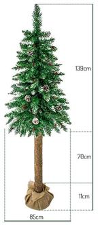 Kunstkerstboom 220cm | Houten stam | Nieuw | Scherpe Prijs, Diversen, Kerst, Ophalen of Verzenden, Nieuw