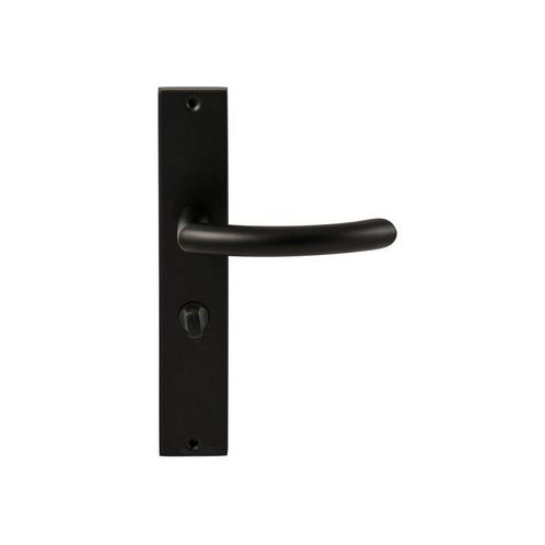 Deurkruk Helsinki op rechthoekig langschild WC 63/8 - zwart, Doe-het-zelf en Verbouw, Hang- en Sluitwerk, Nieuw, Verzenden