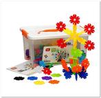 Bouwvormen Bloem in Opbergbox - 200 stuks, Kinderen en Baby's, Verzenden, Nieuw, Bouwen