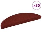 vidaXL Trapmatten Zelfklevend 30 stuks 56x17x3 cm Bordeaux, Doe-het-zelf en Verbouw, Ladders en Trappen, Verzenden, Nieuw