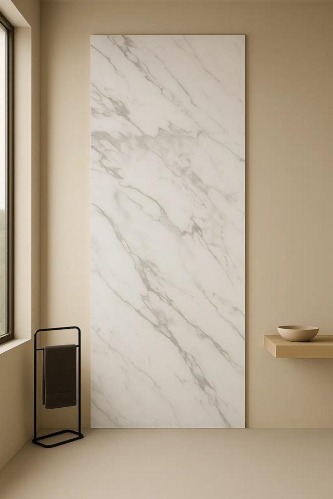 SPC Marmer Plaat Wandpaneel Marble Wit Grijs | TOPNL #1, Doe-het-zelf en Verbouw, Platen en Panelen, Nieuw, 20 tot 50 mm, Overige materialen