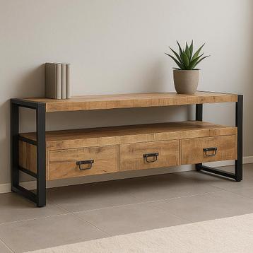 Tv-meubel Mangohout Britt 150 cm beschikbaar voor biedingen