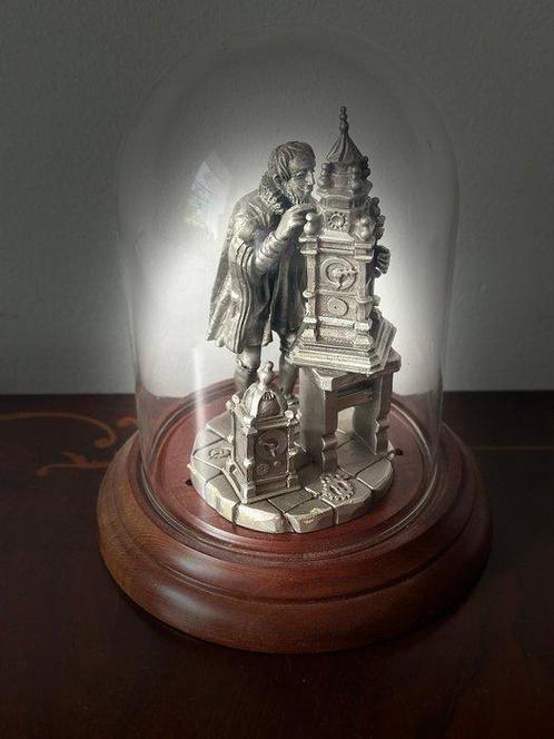 Figuur - Historische Uhrmacherdarstellung in Zinn –, Antiek en Kunst, Curiosa en Brocante