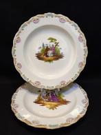 Meissen - Bord (2) - Ø 18,7 cm 2er Set antike Sammlerteller