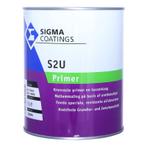 Sigma S2U Primer - ral 9010 - 1 liter, Doe-het-zelf en Verbouw, Verf, Beits en Lak, Overige kleuren, Nieuw, Ophalen of Verzenden