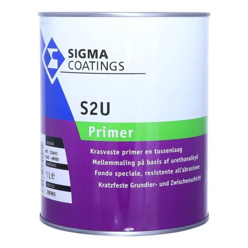 Sigma S2U Primer - ral 9010 - 1 liter, Doe-het-zelf en Verbouw, Verf, Beits en Lak, Verf, Overige kleuren, Nieuw, Minder dan 5 liter