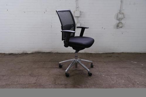 Gispen | Bureaustoel | Tweedehands | Zwart | Meshrug | 4D ar, Huis en Inrichting, Bureaus, Gebruikt, Verzenden