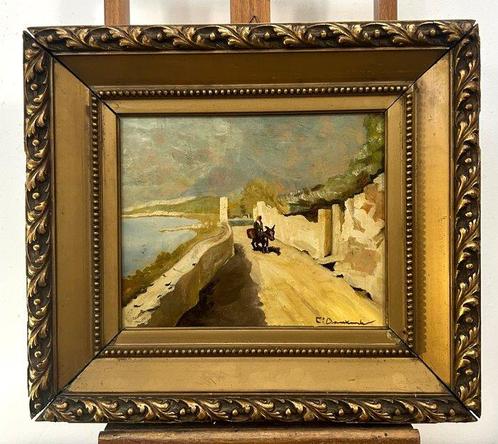 Carlo Domenici (1898-1981) - Strada di campagna con, Antiek en Kunst, Kunst | Schilderijen | Klassiek