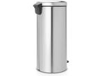 Brabantia NewIcon Prullenbak - 30 liter - Matt Steel, Huis en Inrichting, Woonaccessoires | Prullenbakken, Verzenden, Zo goed als nieuw