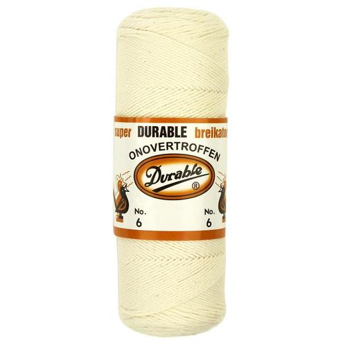 Durable Breikatoen Nr. 6 - 087 ecru - Katoen Garen, Hobby en Vrije tijd, Breien en Haken, Ophalen of Verzenden