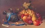 Salvatore Langella (XX) - Natura morta (cesto con frutta, Antiek en Kunst