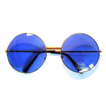70s sunglasses - blue glass big glass