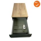 Ladeblok - 57x42x76cm - Zwart - 3 gelijke lades - kunstst..., Werkplek, Ophalen of Verzenden, Gebruikt, Kast