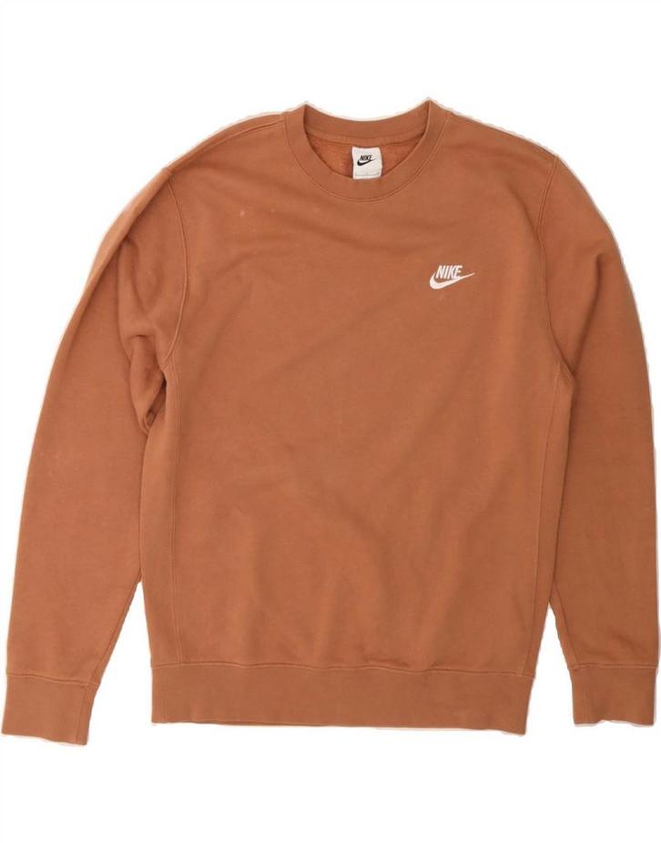 NIKE Mens Sweatshirt Jumper Small Brown Cotton, Kleding | Heren, Truien en Vesten, Verzenden