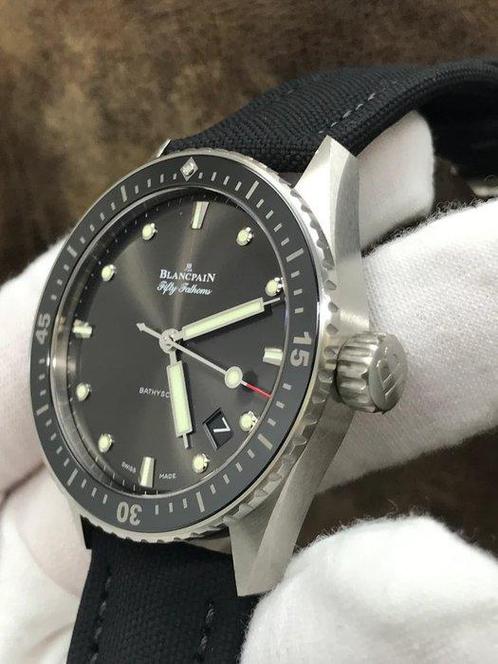 Blancpain - Fifty Fathoms Bathyscaphe Anthracite -, Sieraden, Tassen en Uiterlijk, Horloges | Heren