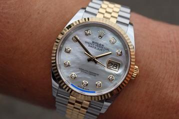 Datejust 36MM Mop Diamant 08/2023 Full set, goede conditie beschikbaar voor biedingen