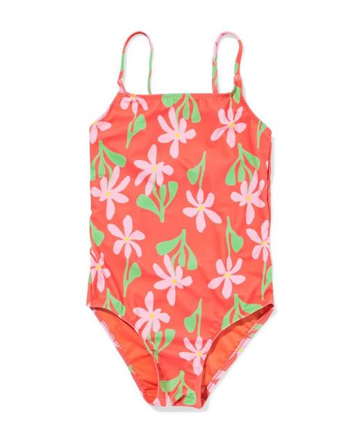 HEMA Kinderbadpak bloemen koraal, Kinderen en Baby's, Kinderkleding | Overige, Nieuw, Verzenden
