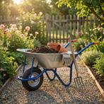 Kruiwagen Massief Wiel | 120kg | OP=OP, Ophalen of Verzenden, Nieuw