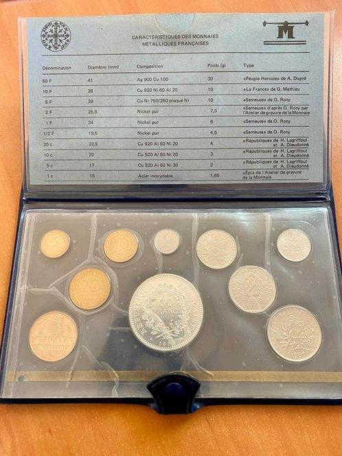 Frankrijk. Year Set (FDC) 1980 (10 monnaies) (Zonder, Postzegels en Munten, Munten | Europa | Euromunten