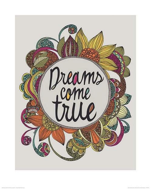 Kunstdruk Valentina Ramos - Dreams Come True 40x50cm, Huis en Inrichting, Woonaccessoires | Schilderijen, Tekeningen en Foto's