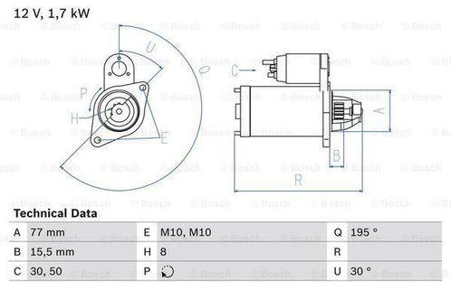 Startmotor / Starter HYUNDAI MATRIX (1.5 CRDi VGT,1.5 CRDi), Auto-onderdelen, Motor en Toebehoren, Nieuw, Ophalen of Verzenden