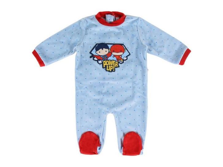 Baby romper boxpakje - Superhelden - Velours - Blauw, Kinderen en Baby's, Kinderkleding | Schoenen en Sokken, Verzenden
