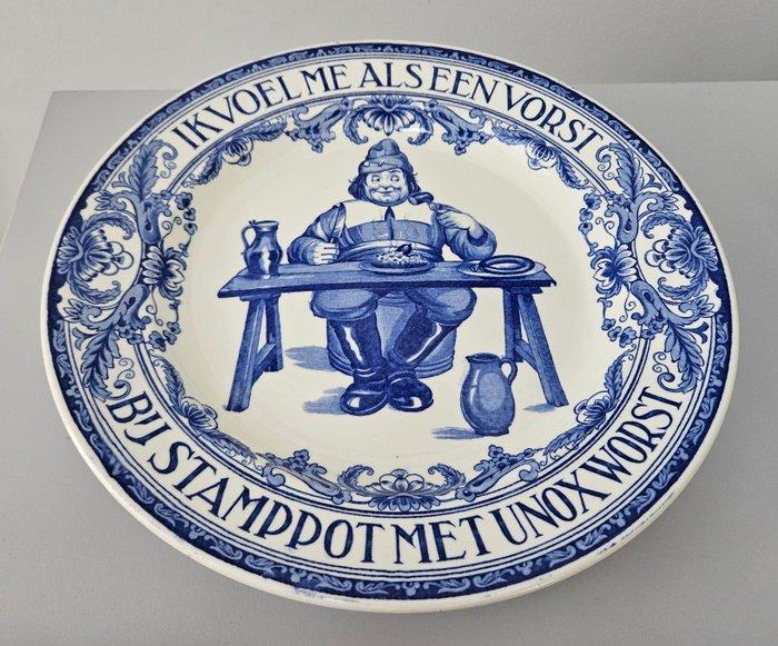 Petrus Regout, N.V. De Sphinx Maastricht - Wandbord - Unox, Antiek en Kunst, Antiek | Glas en Kristal